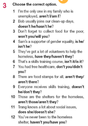 Tiếng Anh 11 Bright Workbook Unit 6 Grammar Bank section