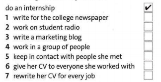 Workbook tiếng Anh 8 unit 6 Vocabulary and Listening trang 40 Friends plus