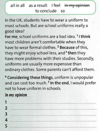 Workbook tiếng Anh 8 unit 6 Writing trang 43 Friends plus