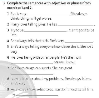 Friends Global 11 Workbook Unit 6 6A Vocabulary