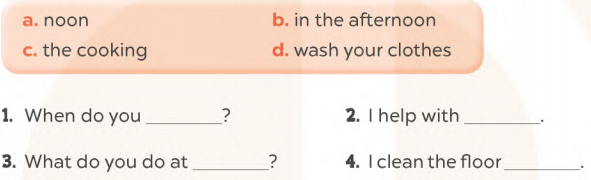 Sách bài tập tiếng Anh lớp 4 unit 14 Global success