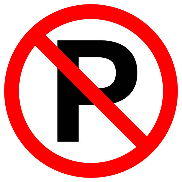 No Parking Sign In Crossed Out Red Circle Vector Stock Illustration -  Download Image Now - No Parking Sign, Icon Symbol, Vector - iStock