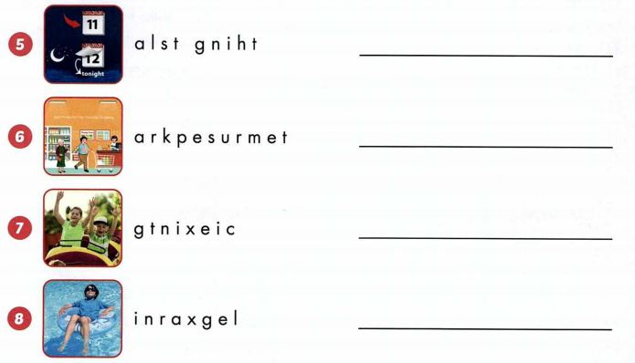 Sách bài tập tiếng Anh 4 unit 8 Review and Practice i Learn Smart Start
