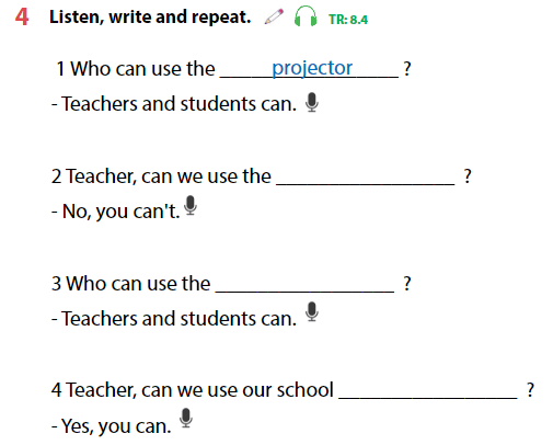 Sách bài tập tiếng Anh 4 Wonderful World Unit 8 Lesson 3