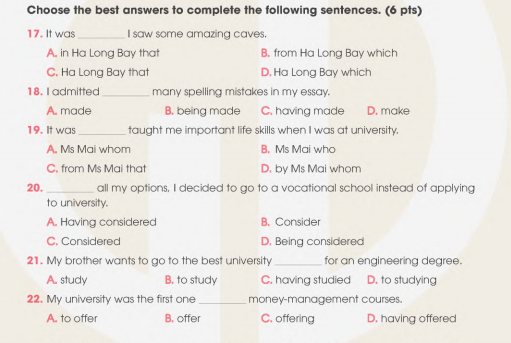 Sách bài tập Tiếng Anh 11 Global Success Test Yourself 3