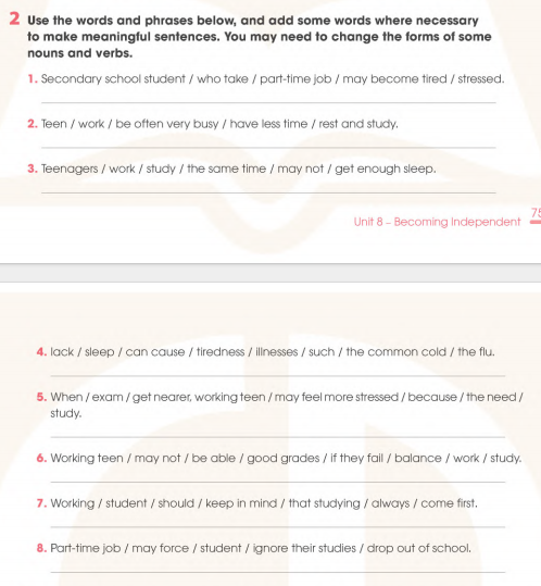 Sách bài tập Tiếng Anh 11 Global Success Unit 8 Writing