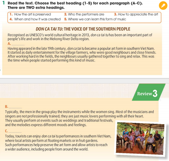 Tiếng Anh 11 Global Success Review 3 Skills