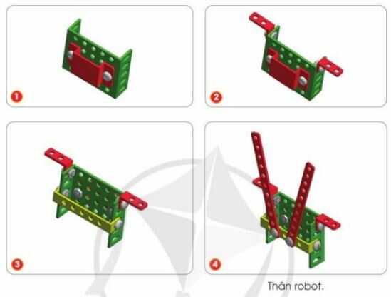Giải SGK Công nghệ lớp 4 CD Bài 10: Lắp ghép mô hình robot