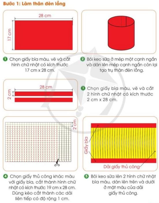 Giải SGK Công nghệ lớp 4 CD Bài 13: Làm đèn lồng