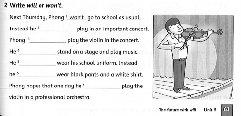 Family and friends 5 workbook Unit 9 lesson 2