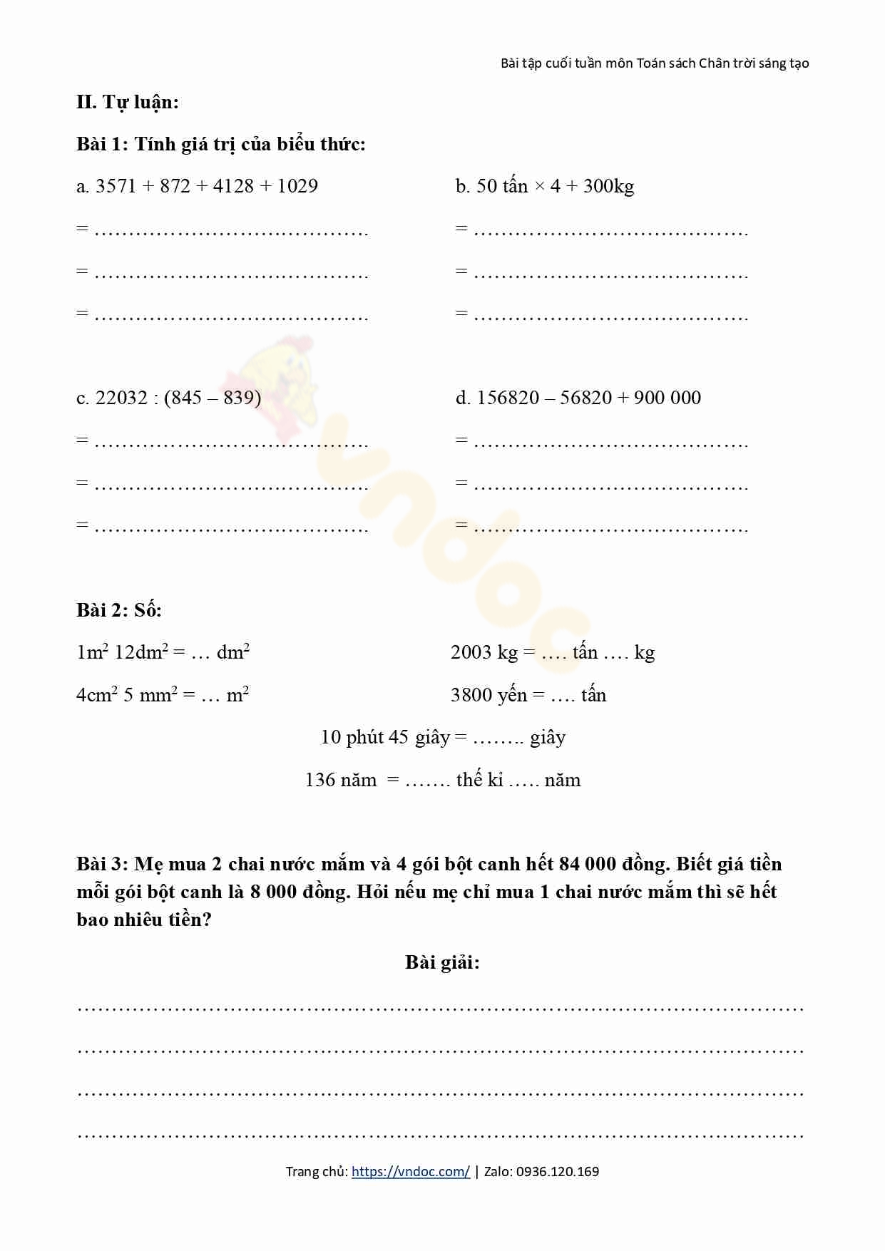 phieu kiem tra cuoi tuan 18 mon toan lop 4 ctst h2*573865