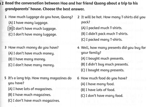 Giải SBT Family and Friends 5 SE Unit 10 Lesson two