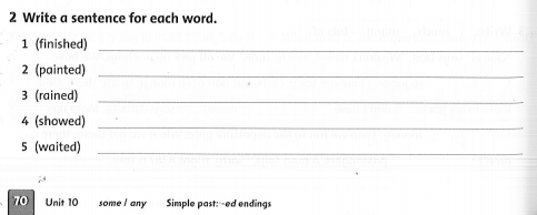 Giải SBT Family and Friends 5 Special edition Unit 10 Lesson four