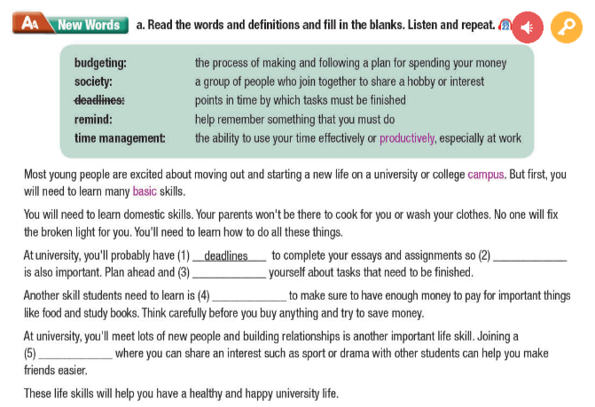 Tiếng Anh 11 Smart World Unit 8 Lesson 1