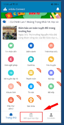 Hướng dẫn tra điểm vnEdu.vn phụ huynh chi tiết