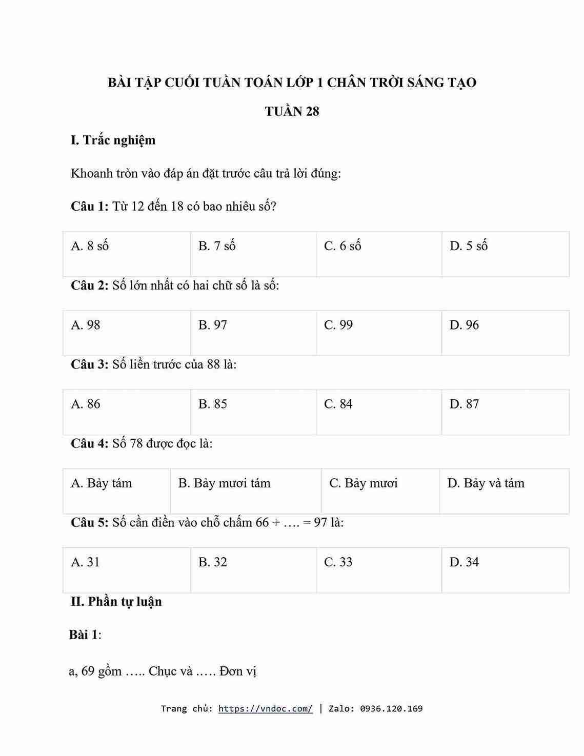 phieu bai tap cuoi tuan mon toan lop 1 ctst 1*582587