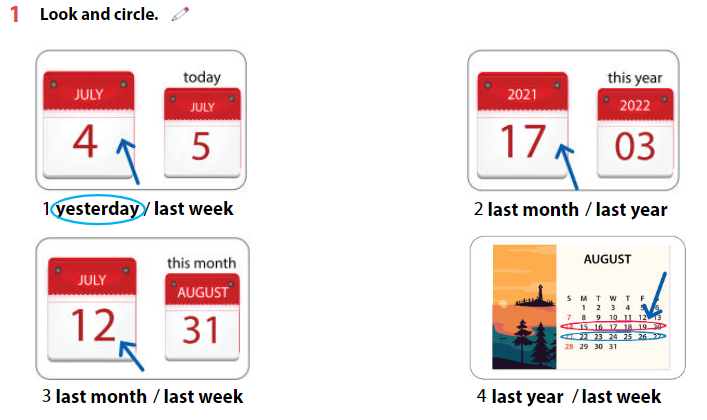 Sách bài tập Tiếng Anh lớp 4 Wonderful World Unit 11 Lesson 1