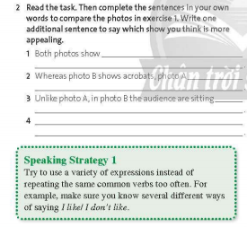 Friends Global 11 Workbook Unit 7 7G Speaking