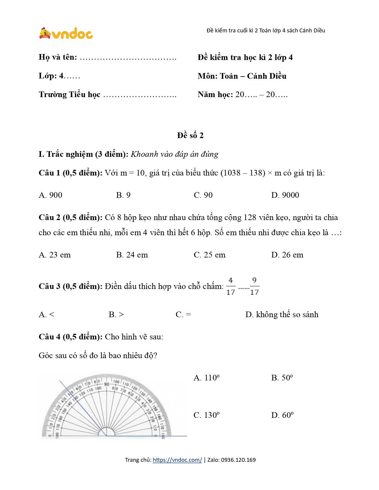 de thi hoc ki 2 lop 4 CD so 2 h1*583079