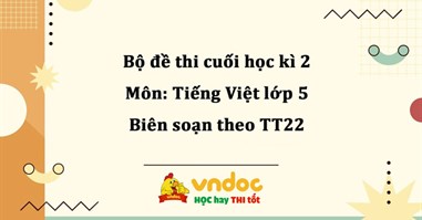 TOP 8 Đề thi học kì 2 môn Tiếng Việt lớp 5 năm 2024