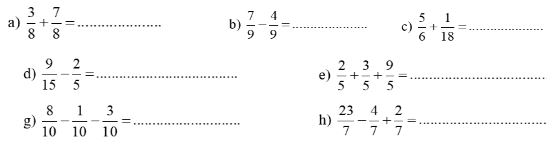 Vở bài tập Toán lớp 4 Tập 2 trang 61 Bài 1