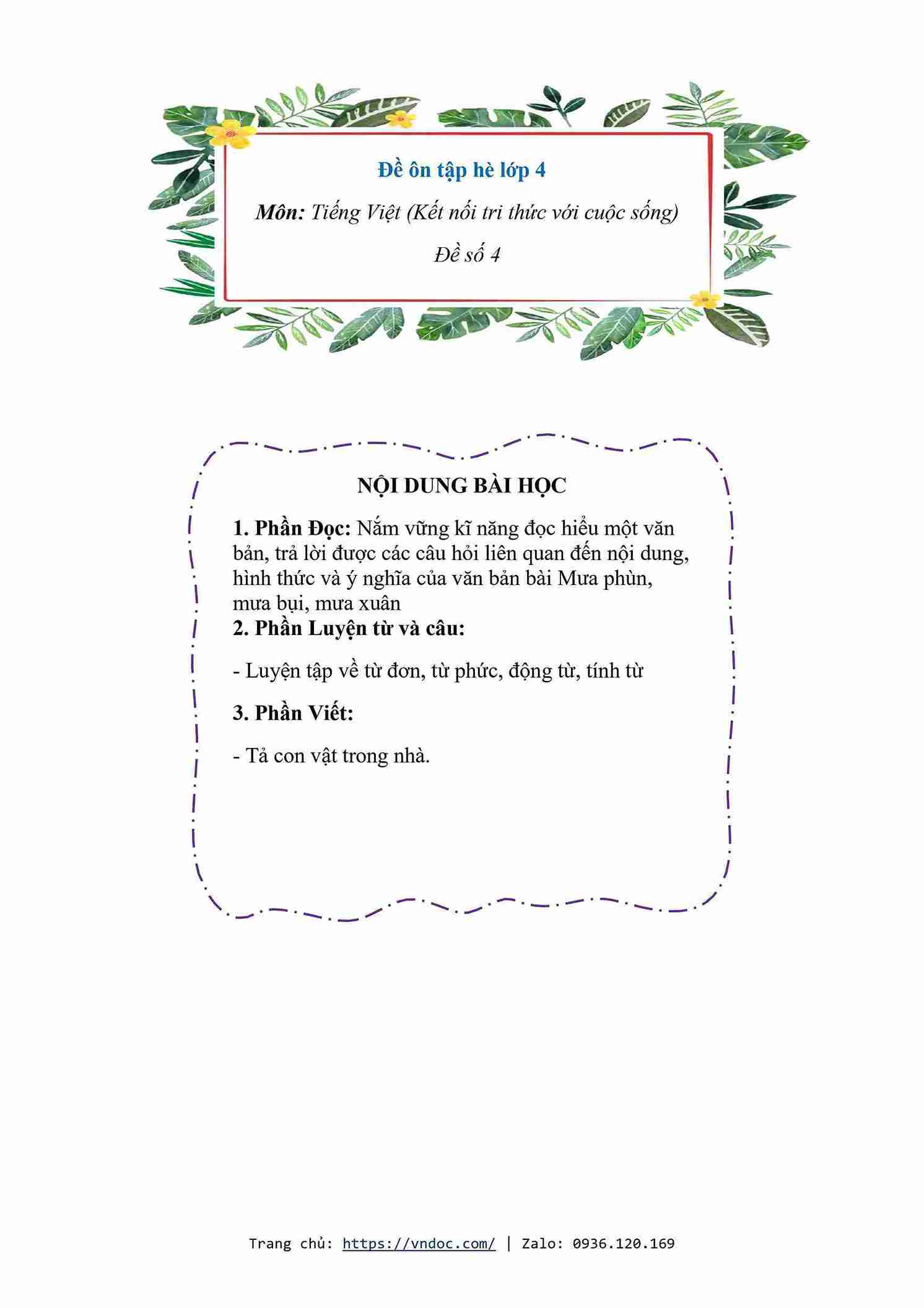 de on tap he lop 4 mon tieng viet sach ket noi de 4 1*584878