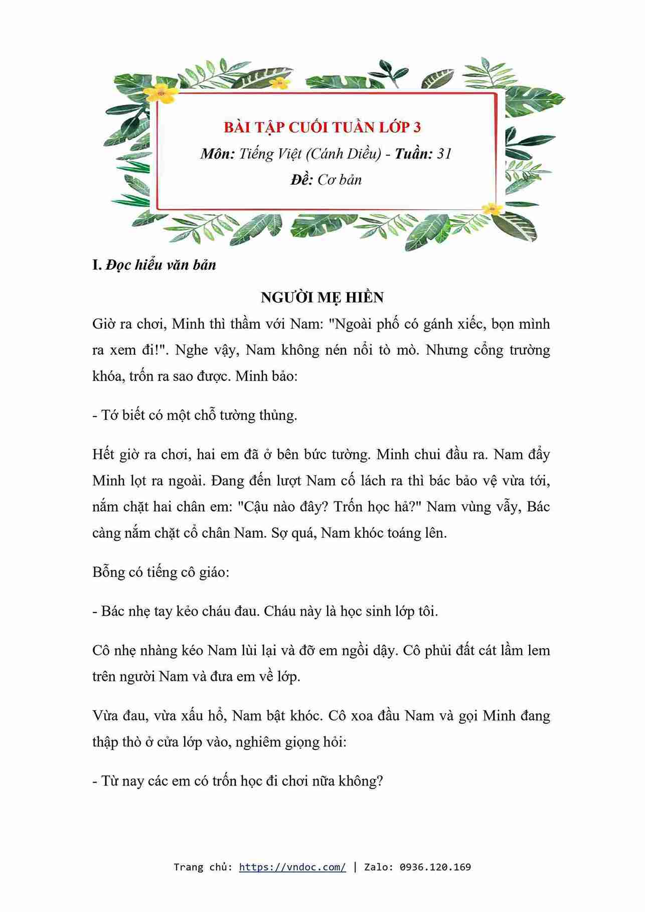 bai tap cuoi tuan tieng viet lop 3 canh dieu tuan 31 1*586700