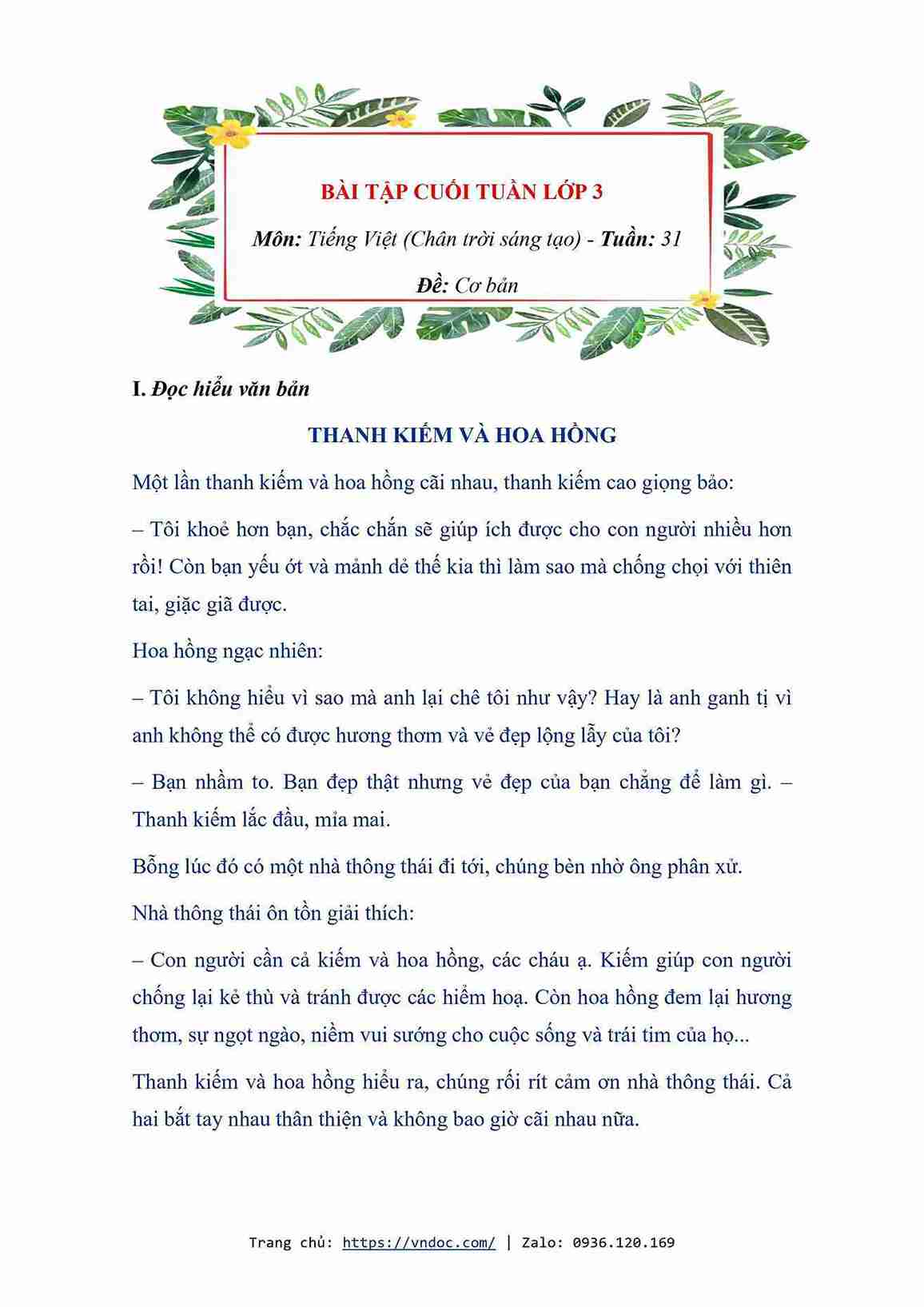 bai tap cuoi tuan tieng viet lop 3 chan troi tuan 31 1*586987