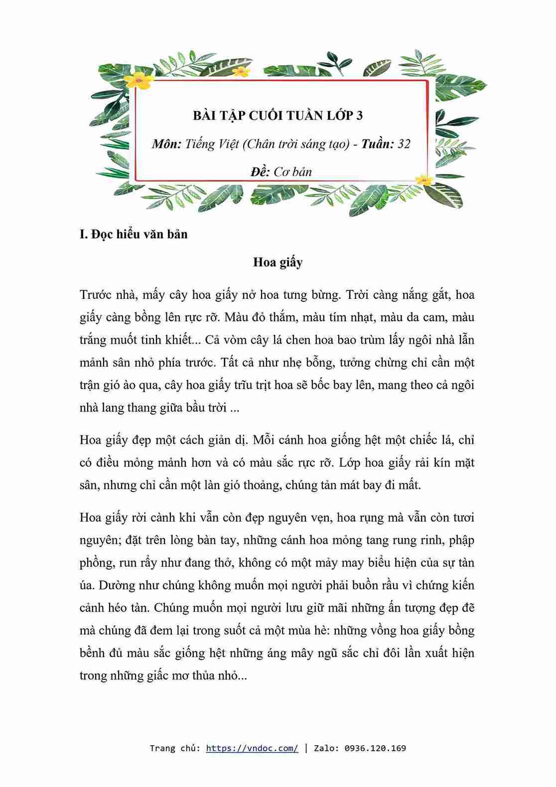 bai tap cuoi tuan tieng viet 3 tuan 32 ctst 2*588559