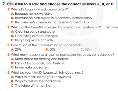 Tiếng Anh 11 Global Success Unit 10 Listening