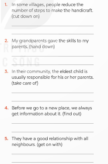 Tiếng Anh 9 Global Success Unit 1 Looking back