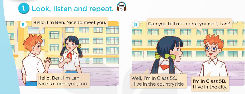 Tiếng Anh lớp 5 Global Success Unit 1 Lesson 1