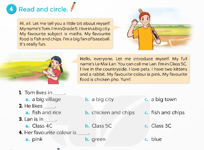 Tiếng Anh lớp 5 Global Success Unit 1 Lesson 3