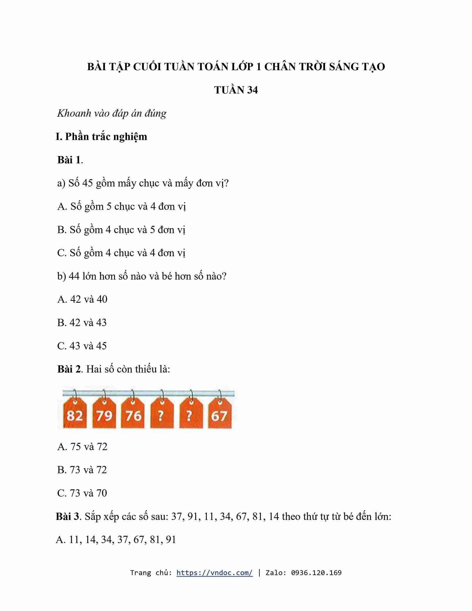 phieu bai tap cuoi tuan mon toan lop 1 CTST tuan 34 1*592215