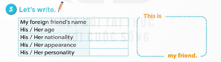 Tiếng Anh lớp 5 Global Success Unit 3 Lesson 3
