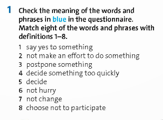 Tiếng Anh 9 Unit 2 Vocabulary Friends Plus