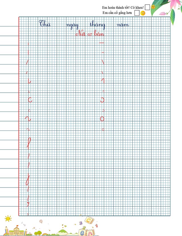 Vở luyện chữ đẹp chữ cái hoa và chữ thường