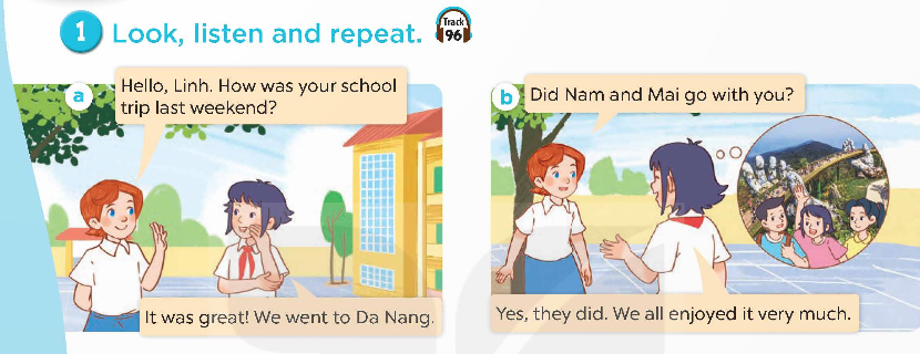 Tiếng Anh lớp 5 Global Success Unit 10 Lesson 1