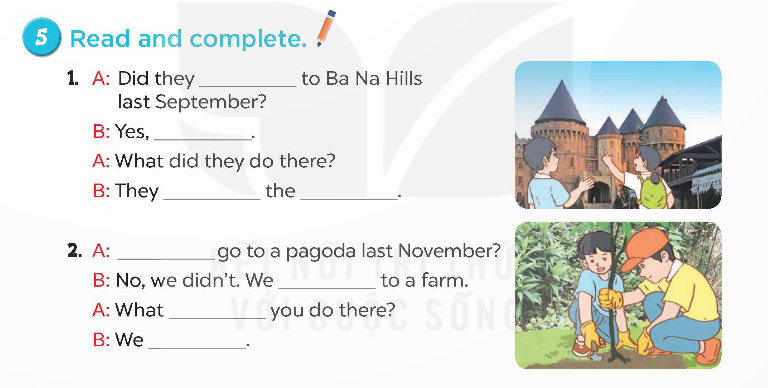 Tiếng Anh lớp 5 Global Success Unit 10 Lesson 2