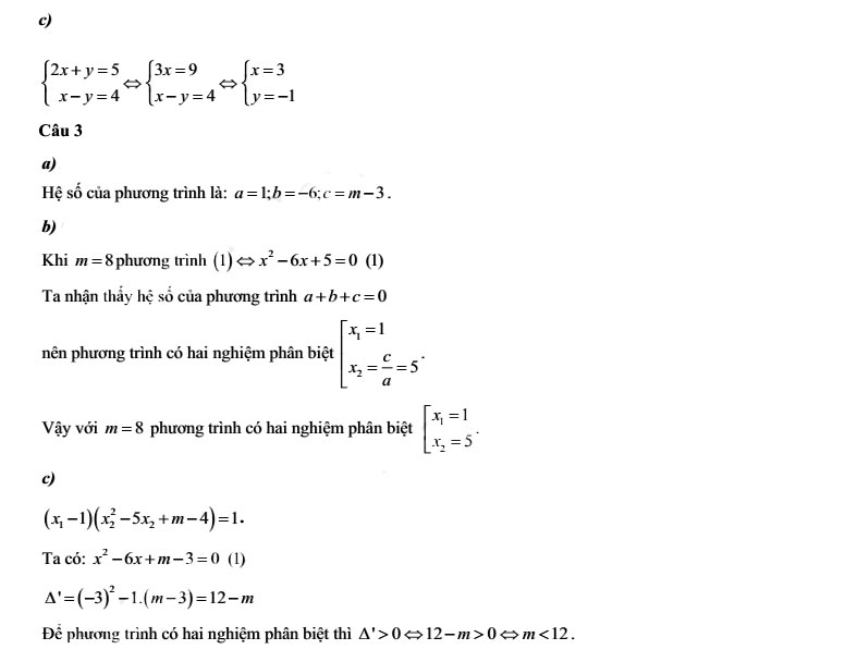 Đáp án đề thi tuyển sinh lớp 10 môn Toán Bạc Liêu 2024 ảnh 2
