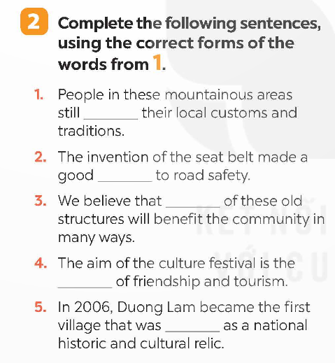 Tiếng Anh 9 Global Success Unit 4 A Closer Look 1