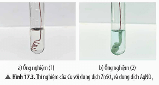 Tiến hành Thí nghiệm 2 và và nêu hiện tượng quan sát được Viết phương trình hoá học