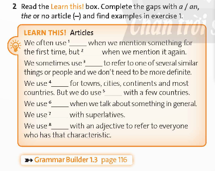 Tiếng Anh 12 Friends Global Unit 1 1D Grammar