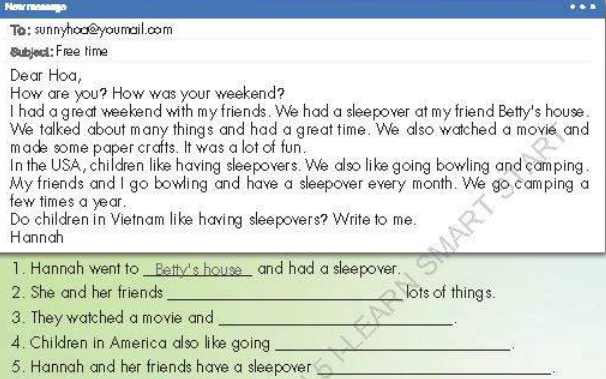 Tiếng Anh lớp 5 unit 3 Culture i-Learn Smart Start