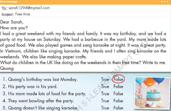 Tiếng Anh lớp 5 unit 3 Culture i-Learn Smart Start