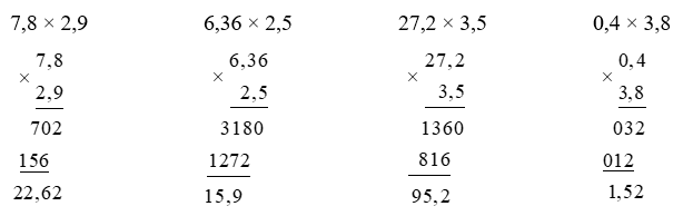 Toán lớp 5 trang 76 Bài 1