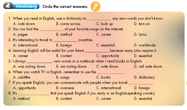 Tiếng Anh 9 Smart World Unit 1 Review
