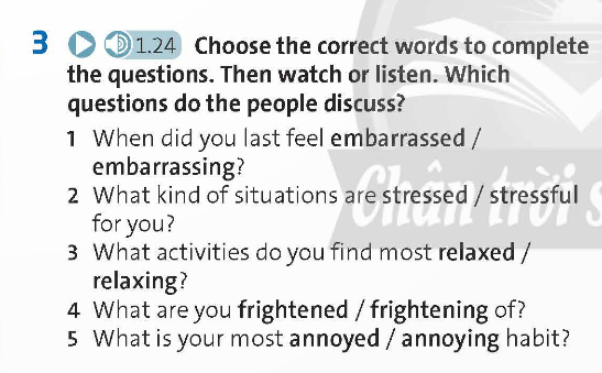 Tiếng Anh 9 Unit 4 Vocabulary Friends Plus