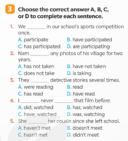 Tiếng Anh 9 Global Success Unit 5 A Closer Look 2