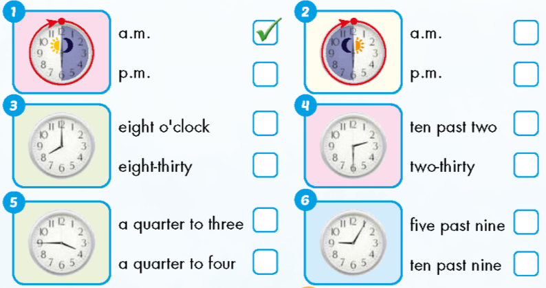 Sách bài tập Tiếng Anh lớp 5 Unit 1 Time i-Learn Smart Start